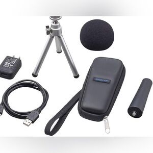 Zoom Audio Kit with Silver Tripod and Black Accessories